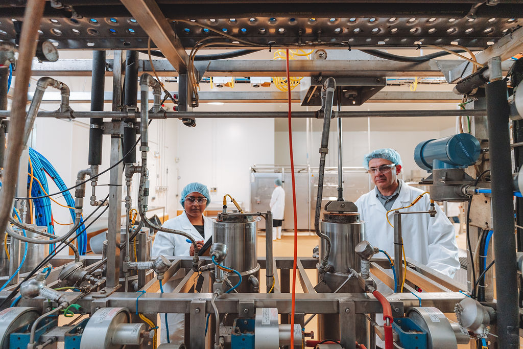 TEG Projects' project managers on site with food and beverage manufacturing clients